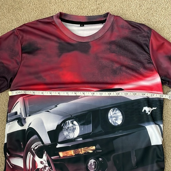 Roush Mustang Performance Long Sleeve Shirt - Red and Black - Picture 2 of 6